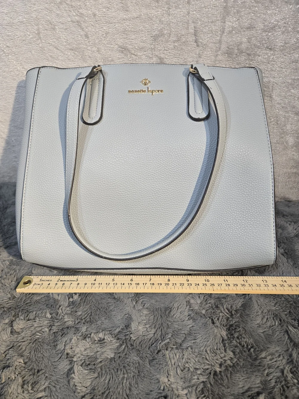 Nanette Lepore Light Powder Blue Pebbled Tote